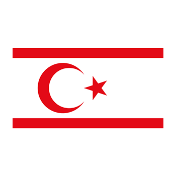 Flag of the Turkish Republic of Northern Cyprus Vector